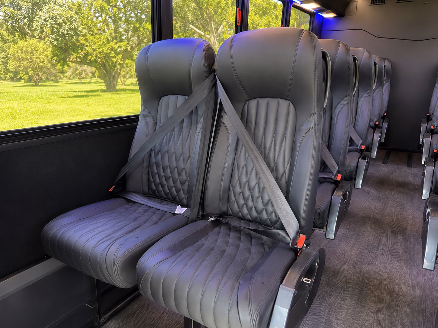 rocklin 15 passenger minibus inside