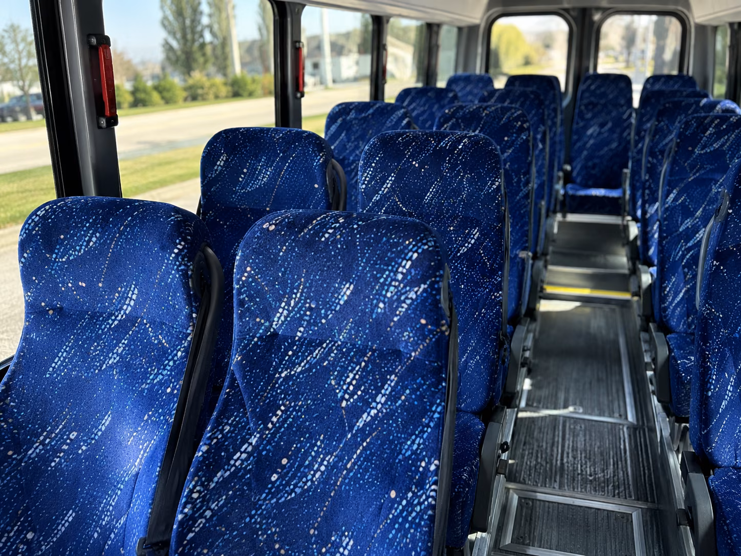 rocklin 18 passenger minibus inside