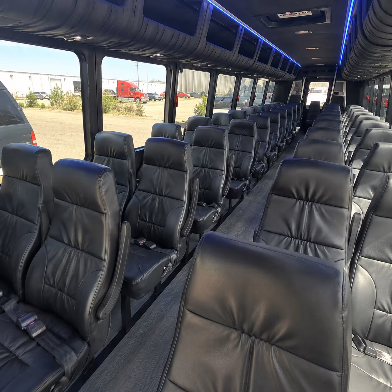 rocklin 25 passenger minibus inside