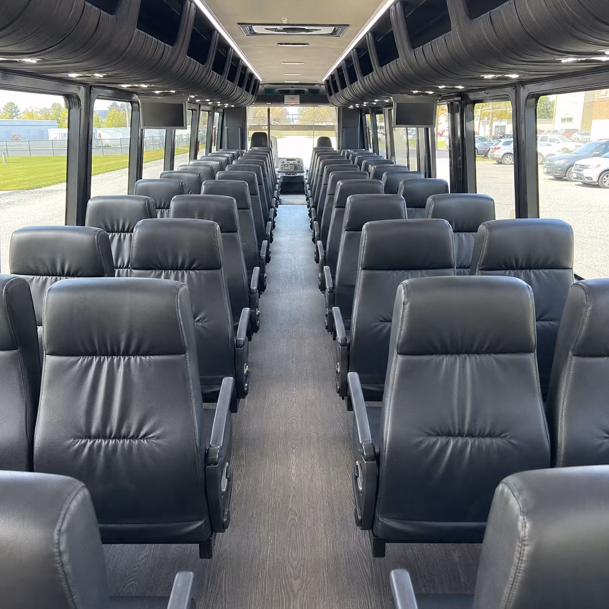 rocklin 28 passenger minibus interior