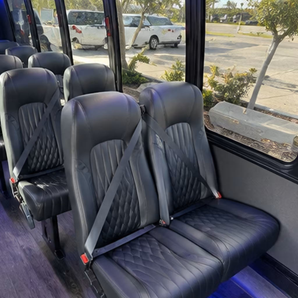 rocklin 30 passenger minibus inside