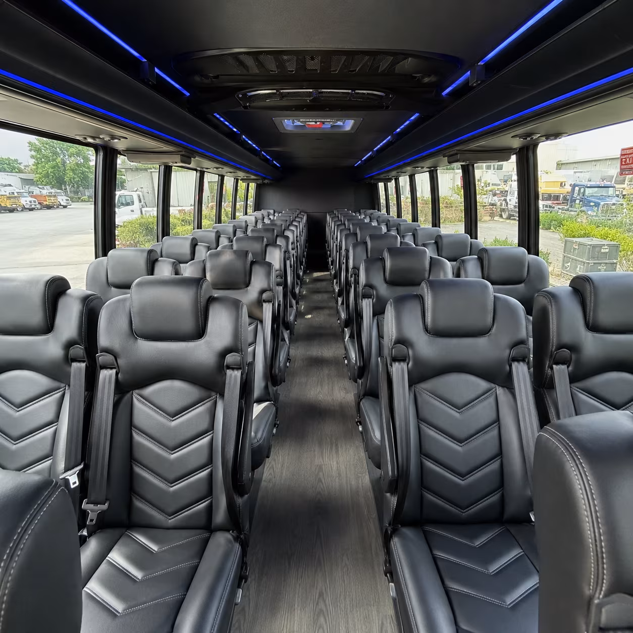 rocklin 30 passenger minibus interior