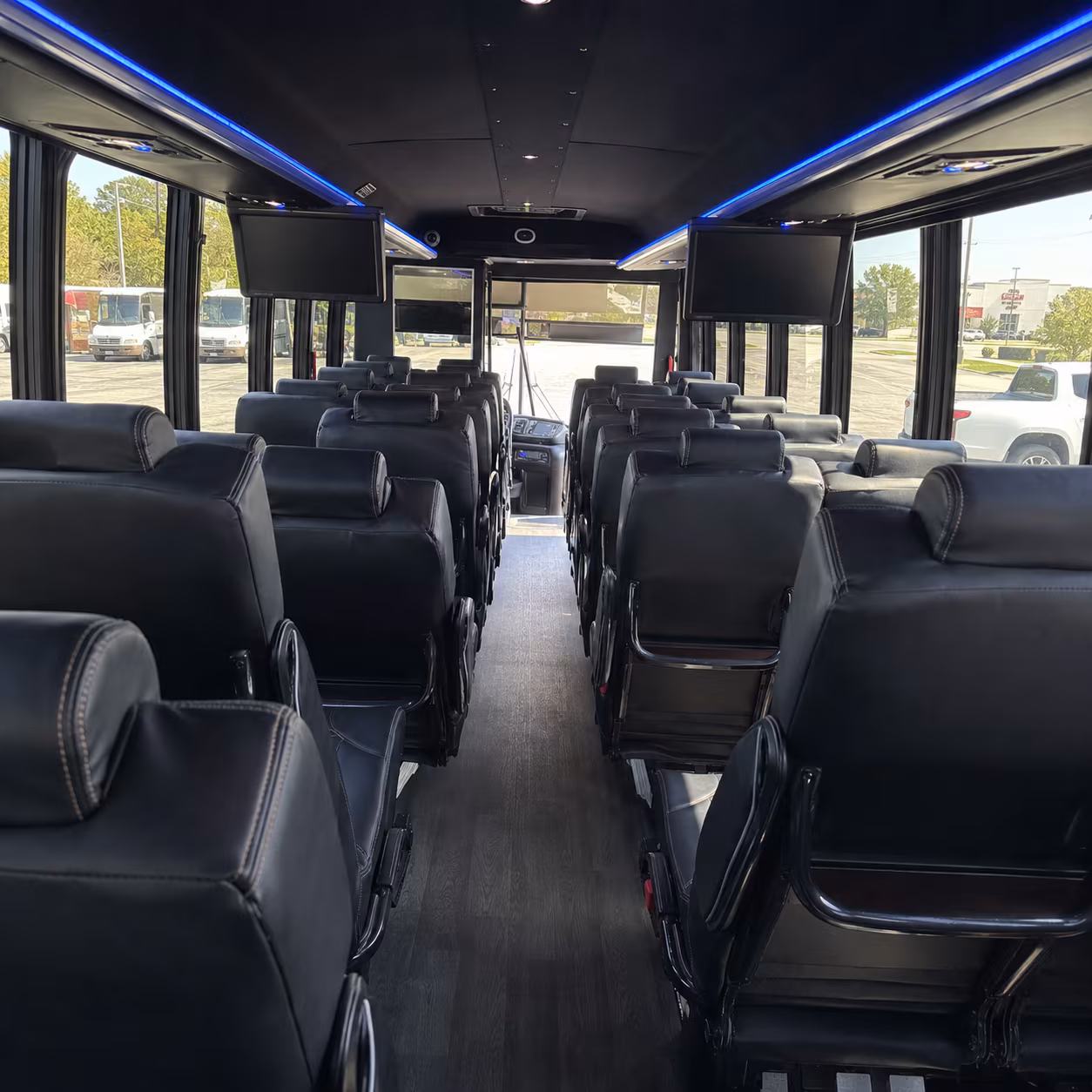 rocklin 35 passenger minibus inside