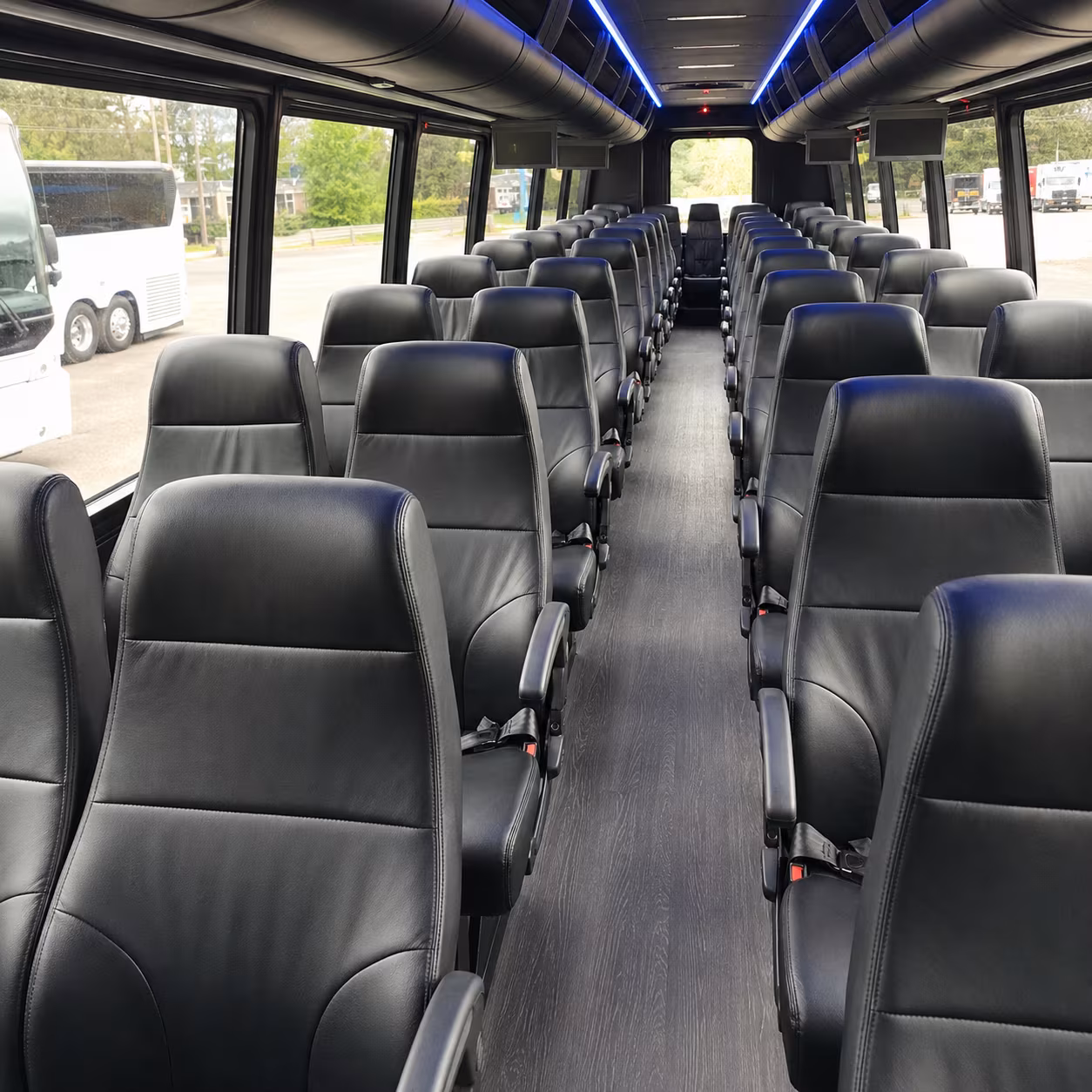 shuttle buses for rocklin wedding guests between hotels and venues